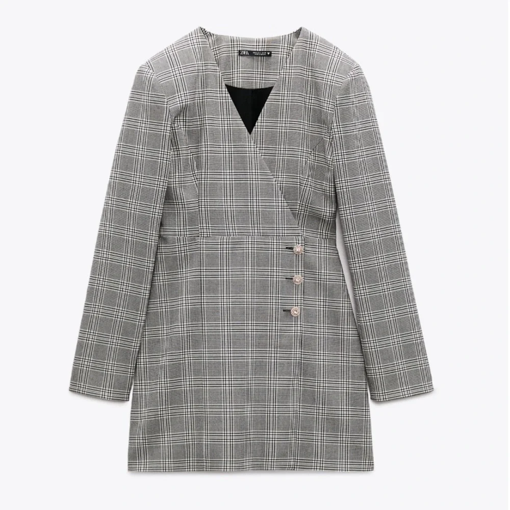 NEW! Zara Plaid Blazer Dress - Picture 4 of 13